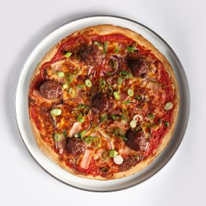Meatball Pizza